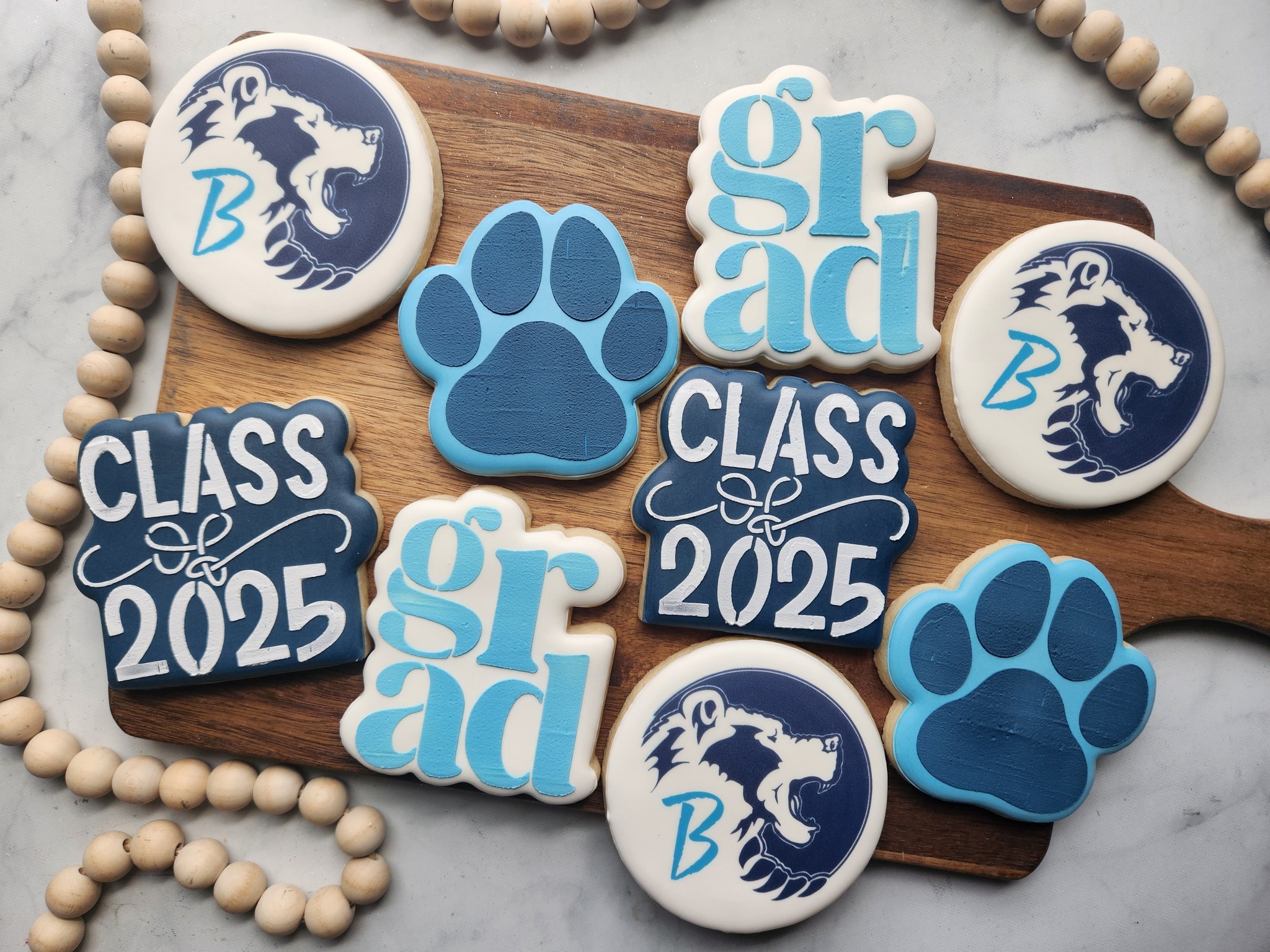 Bruins Graduation Cookies
