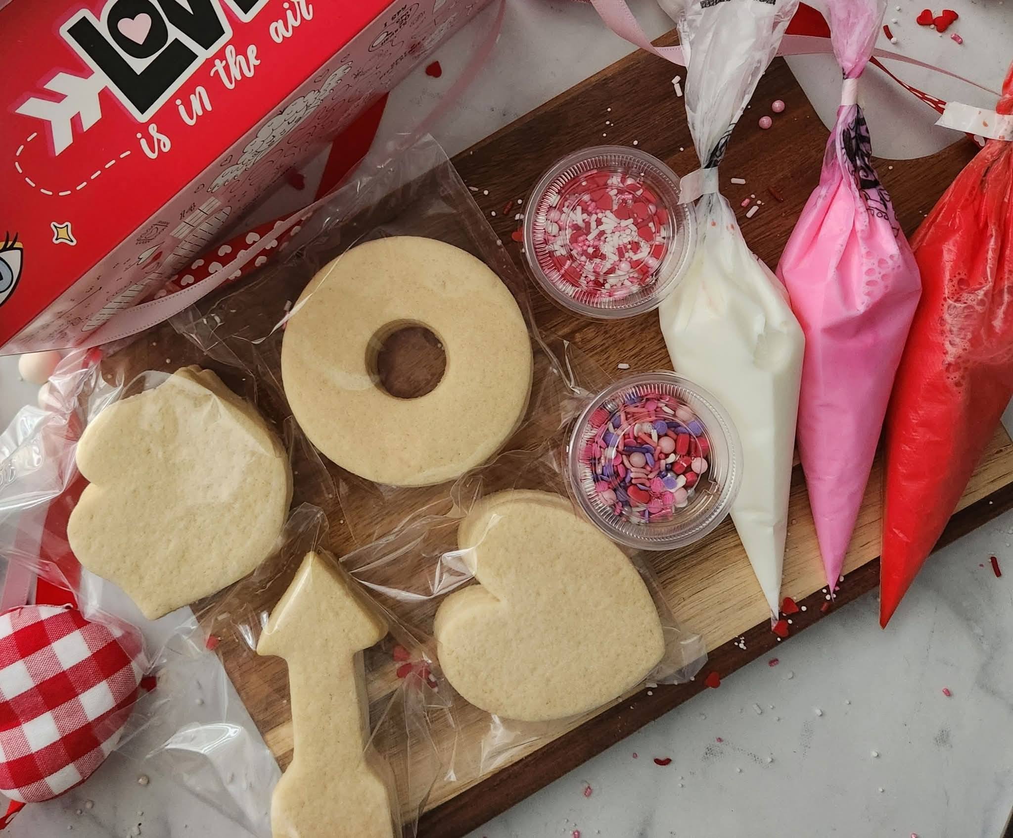DIY cookie decorating kit with icing and sprinkles