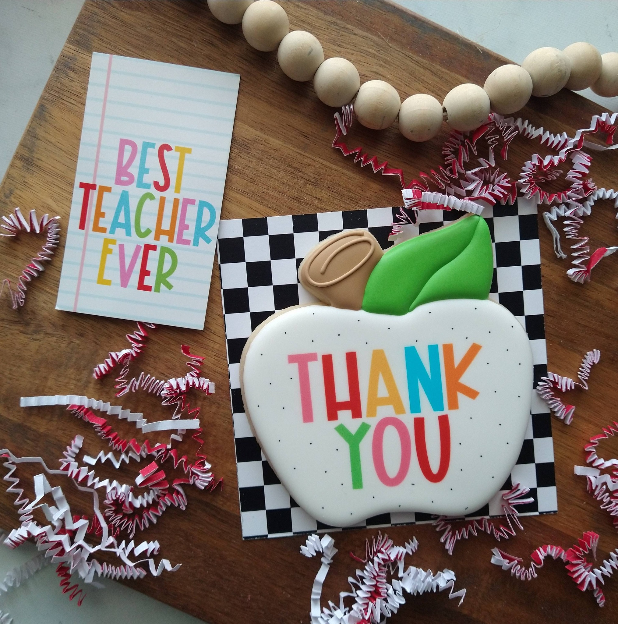 Teacher appreciation thank you cookie